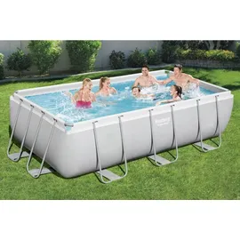BESTWAY Power Steel Frame Pool Set 404 x 201 x 100 cm inkl. Filterpumpe