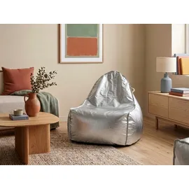 Beliani Sitzsack DROP Silber