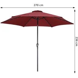 Kingsleeve Miami LED Ø 270c m rot