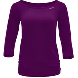 Winshape Functional Light and Soft 3/4-Arm Top AET139LS, in dark plum | Gr.: XS