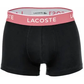 Lacoste Boxershorts 3 Einheiten Schwarz / Rot / Rosa L