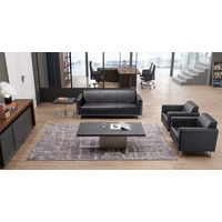 JVmoebel Sofa Design Couch Sofa Garnitur 3+1 Sitzer Sitz Polster Sofas Couch, Made in Europe schwarz