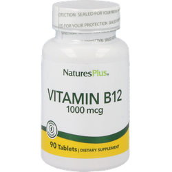 Natures Plus Vitamin B12 (Methycobalamin) 1000 mcg 90 Tabletten