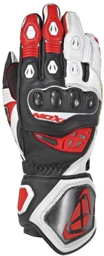 Ixon RS Genius 2 Motorcycle Gloves Handschoenen van de motorfiets, zwart-wit-rood, L