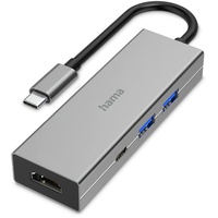 Hama USB-C Multiport-Adapter USB 3.2 Typ-C/HDMI 1.4 Adapter + 3-port Hub (200107)