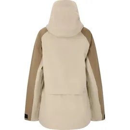 SOS Skijacke "Monte Rosa", Damen, Gr. M, beige (hellbraun, beige), 90% Nylon, 10% Elasthan, mehrfarbig, normal, hoch geschlossener Ausschnitt, Jacken Skijacke, im hochwertigen wasser- und winddichten Design