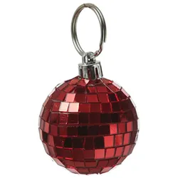 SATISFIRE Spiegelkugel 5cm Mini Discokugel coole Party Disko Deko rot