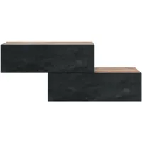 Planetmöbel Flur Möbel Garderobe 2x Hängeschrank 100 cm Gold