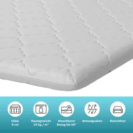 OTTO home Isay Topper 180 x 200 cm weiß