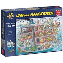 Jumbo Spiele Puzzle 20021 Jan van Haasteren - Kreuzfahrtschiff, 1000 Puzzleteile bunt