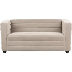 2-Sitzer Sofa Stoff taupe HOFN