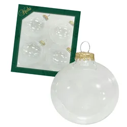 Krebs Glas Lauscha Kristall (Goldsplint) 8cm Glaskugeln uni