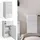 Vicco Midischrank Freddy, Weiß Hochglanz, Badezimmer, Badregal