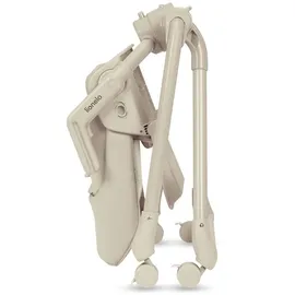 lionelo Maddie Set Hochstuhl Baby 3-in-1 mit 360° Drehfunktion, Kinderhochstuhl mit Liegefunktion als Babywippe & Beistellbett, Höhenverstellbar, 5-Punkt-Gurt, Klappbar, Rollen, Pflegeleicht, ab Gebur