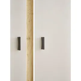 Home Affaire Wohnwand HOME AFFAIRE "LONG ISLAND", weiß (weiß, eiche), B:290cm H:170cm T:42cm, Holzwerkstoff, Kastenmöbel-Sets, Wohnwand, in moderner Trendfarbe,inklusive senkrechter Beleuchtung,Breite 290 cm