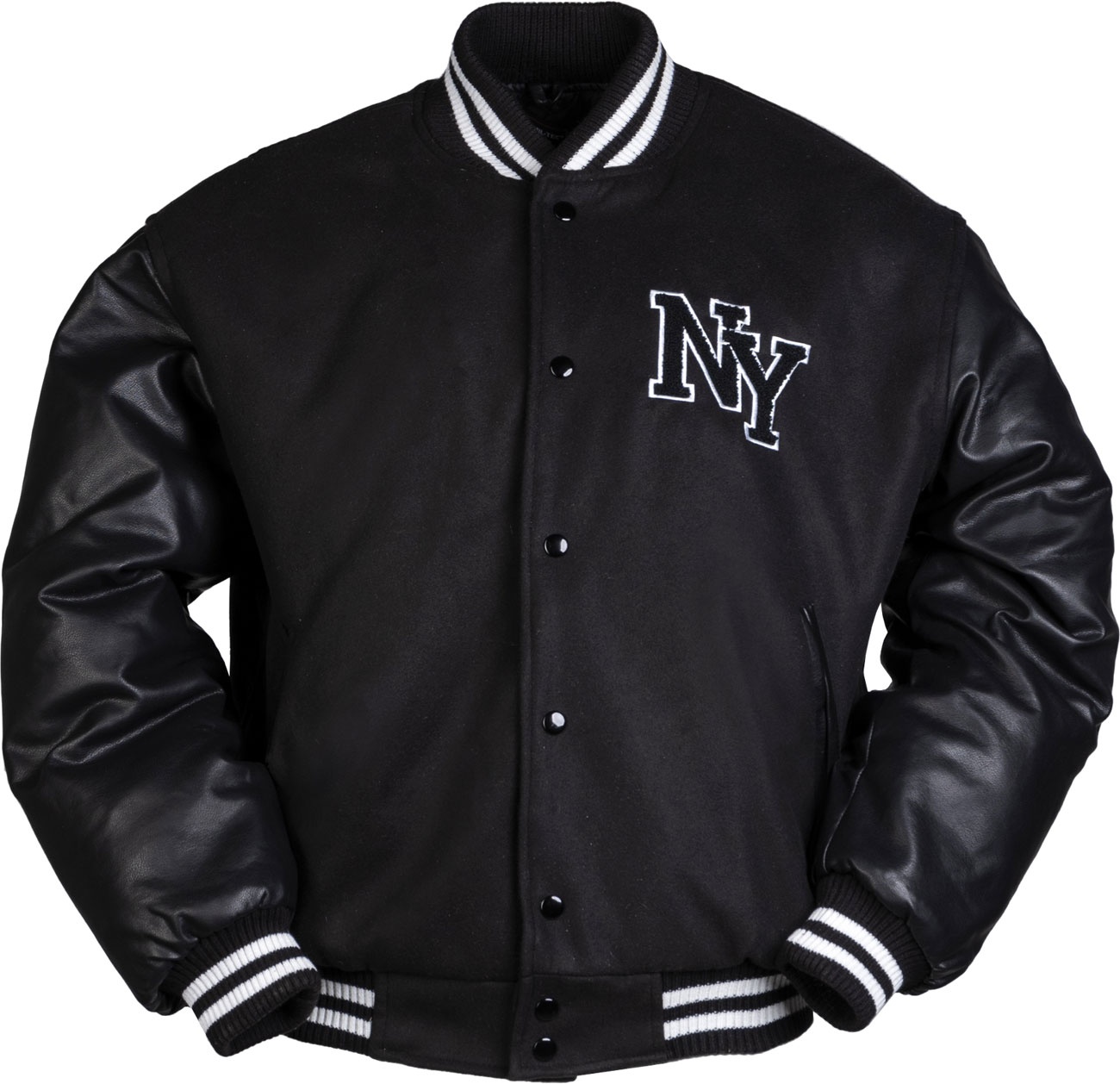 Mil-Tec NY Baseball, veste en textile - Noir - XL