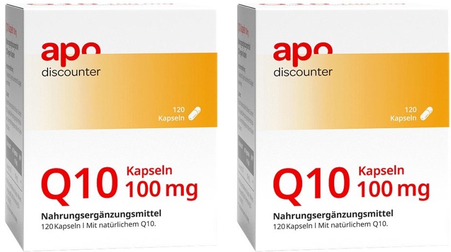 Q10 Kapseln 100 mg mit Coenzym Q10 von apodiscounter