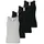 SCHIESSER Unterhemd Modern Multipacks in schwarz-grau | Gr.: 36