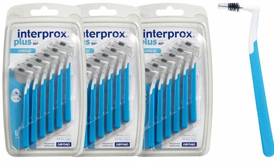 Interprox® Plus Brossette Interdentaire Conique Bleu 3x6 pc(s) brosse(s) à dents