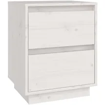 vidaXL Nachtschrank 40 x 35 x 50 cm Weiß