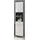 inn.furn Hochschrank Weiß Hochglanz Grau 37 cm 6 Fächer Shawn
