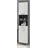 inn.furn Hochschrank Weiß Hochglanz Grau 37 cm 6 Fächer Shawn