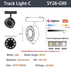 6-mm-Streifen – Smart Zigbee andere Lichter Schwarz Typ C 9W