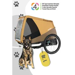 CROOZER Dog Mikke Fahrradanhänger, Farbe: Sundown Yellow