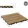 ECD Germany WPC Terrassenfliesen Teak 30 x 30 cm 44 St.