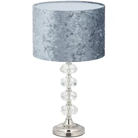Relaxdays Tischlampe Grau