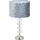 Relaxdays Tischlampe Grau