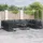 vidaXL Garten-Lounge-Set 9-tlg. schwarz