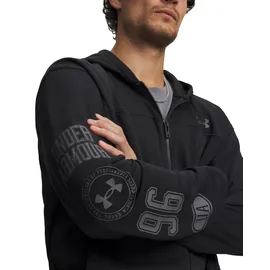 Under Armour Rival Lightweight Graphic Reißverschlusspullover - Black - L
