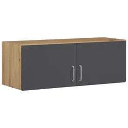 Aufsatzschrank Aalen Grau/Eiche Artisan