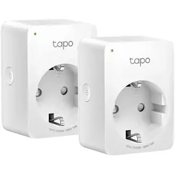 TP-Link Tapo P100 Mini Smart WLAN-Steckdose 2er Pack Fernzugriff kein Hub notwendig