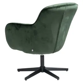 Home4You Sessel, Grün - Samtbezug - Metallgestell