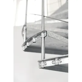 Minka Spindeltreppe Spino 120 cm Durchmesser 305,5 cm Zink