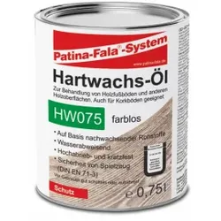 Patina-Fala® Hartwachs-Öl, farblos, Öl zur Behandlung von Holzfußböden und anderen Holzoberflächen, 750 ml - Dose, HW075