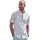 John Devin Kurzarmhemd Regular Fit, Streifenhemd mit Button-down-Kragen aus reiner Baumwolle grau L (41/42)