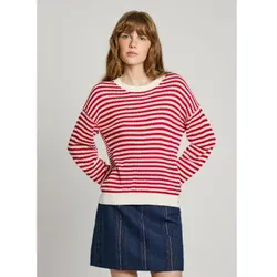 Pepe Jeans für Damen. PL702278 Roter Mohn-Pullover (XL), Lässig, Baumwolle