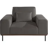 andas Loveseat »Mikael Sessel«, gebeizter Holzrahmen; passend zur Serie 'Mikael', incl. Zierkissen grau