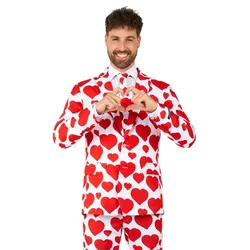 Suitmeister-Anzug Herz an Herz Slim Fit