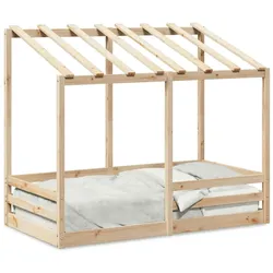 vidaXL Kinderbett mit Dach 80x160 cm Massivholz Kiefer