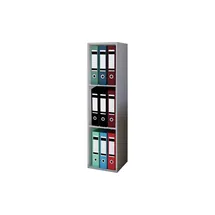 VCM Aktenregal Offas 34 x 29 x 107 cm Grau