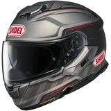 Shoei GT-Air 3 Discipline, Integralhelm - Matt Grau/Schwarz/Rot - XS