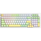 AJAZZ AK992 Dichtung Drahtlose mechanische Tastatur mit drei Modi, RGB-beleuchtete Tastatur, Hot-Swap-Ode an Spring Tea Switch (RGB-Hintergrundbele...