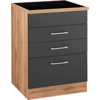 kochstation Kochfeldumbauschrank KS-Colmar 60 x 60 x 85 cm Grau