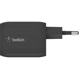 Belkin BoostCharge Pro USB-C-GaN-Ladegerät mit zwei Anschlüssen und PPS (65W) (WCH013vfBK)