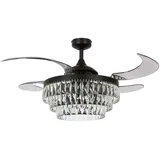 Fanaway Veil 122 cm Deckenventilator mit Licht schwarz