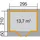 Weka Designhaus 126 Plus 3 x 2 m Grau